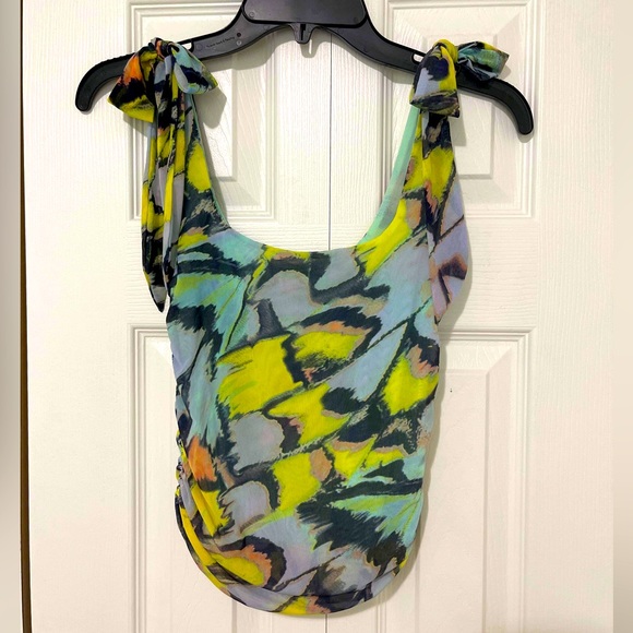 ✨ NWT FREE PEOPLE Avenue Print Tank Top size S ✨ - Picture 3 of 10